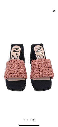 Blush pelle tessuto tacco - n.21,
